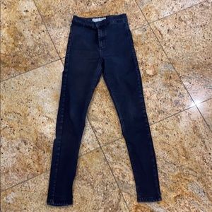 Black Denim Skinny Jeans. Size 25